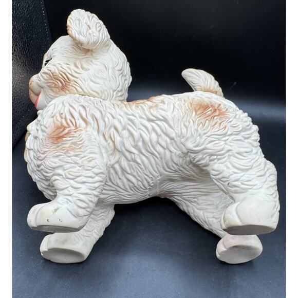 Vintage Edward Mobley Co. Arrow Rubber Quirky Puppy Dog Squeak Toy w/Sleepy Eyes - Picture 6 of 12